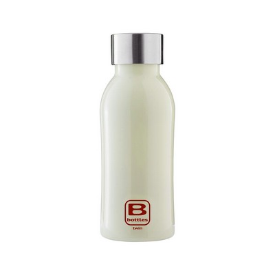 B Bottles Twin – Hellgrün – 350 ml – Doppelwandige Thermoflasche aus 18/10 Edelstahl